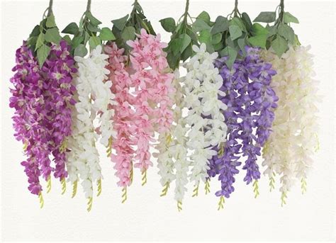 LAMANSH Artificial Wisteria Decoration Flower Hanging Bunch | Long Han ...