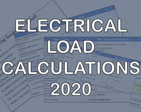 Electrical Load Calculation For A Service (2020 NEC) - How To Fix It