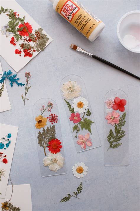 Diy pressed flower bookmarks – Artofit