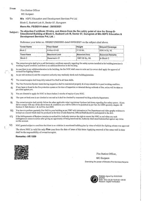 The Knowledge Habitat (Formerly as The HDFC School) Gurgaon - Disclosure