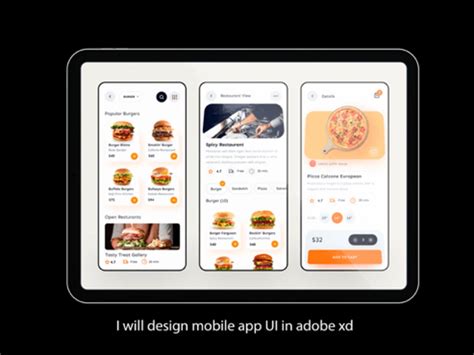 Adobe XD UI Mobile Tutorial 的图像结果