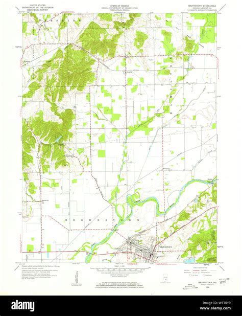 Map of brownstown hi-res stock photography and images - Alamy