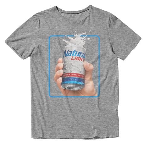 Natty Light Natural Light Beer Can Mens and Womens Short Sleeve T-Shirt ...
