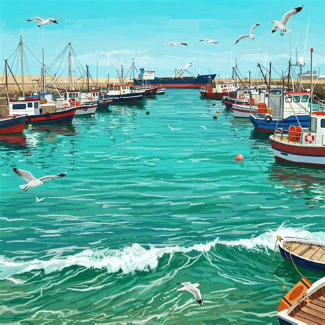 Boats on the water on Craiyon