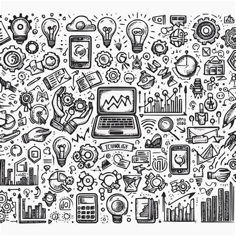 Technology Sign Simple Drawings 的图像结果