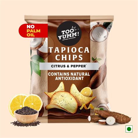 Tapioca Chips Citrus & Pepper – Too Yumm