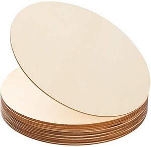MEHAAI Unfinished MDF Pine Wood Round Circle 2.5 mm Thick 12 inch Board ...