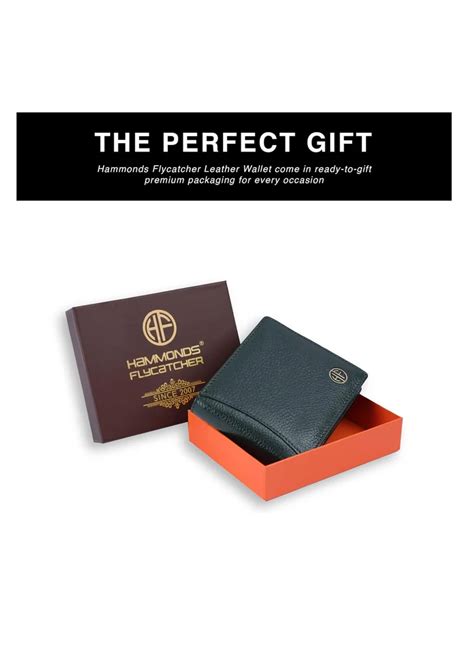 HAMMONDS FLYCATCHER RFID Protected Bi-Fold Wallet for Men Leather ...