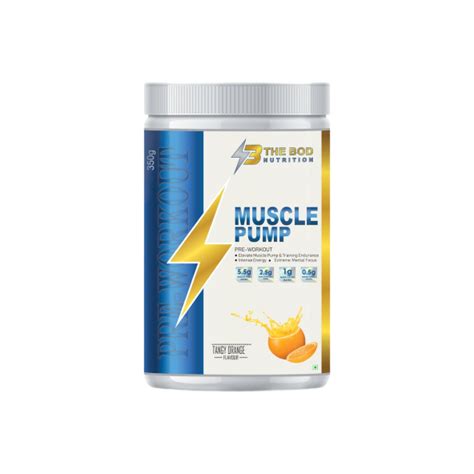 THE BOD NUTRITION MUSCLE PUMP PRE - PROTEIN SHOPPE