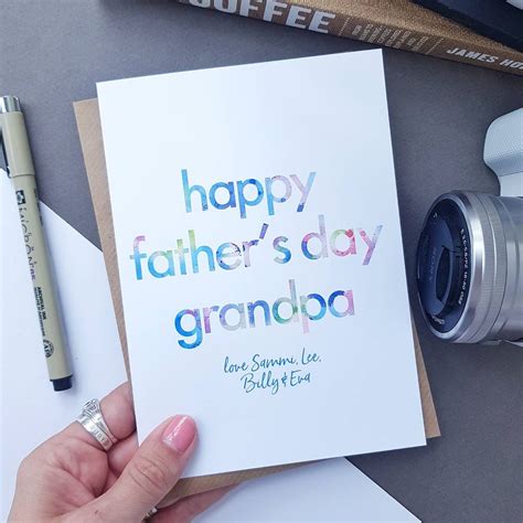 Father's Day Card For Grandpa | Personalised By Rich Little Things