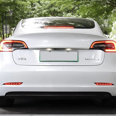 Sequential Rear Fog Lights V2 Upgrade Kit For Tesla Model 3 2017-2023 | PimpMyEV