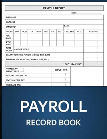 Buy Payroll Record Book: Simple Employee Payroll Record Book for Small ...