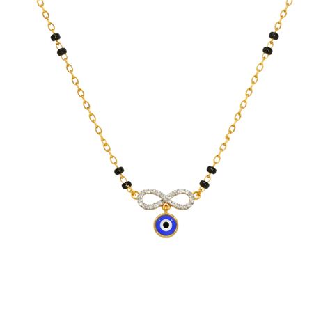Infinity Evil Eye Mangalsutra with 22kt Gold Plating – Roovi
