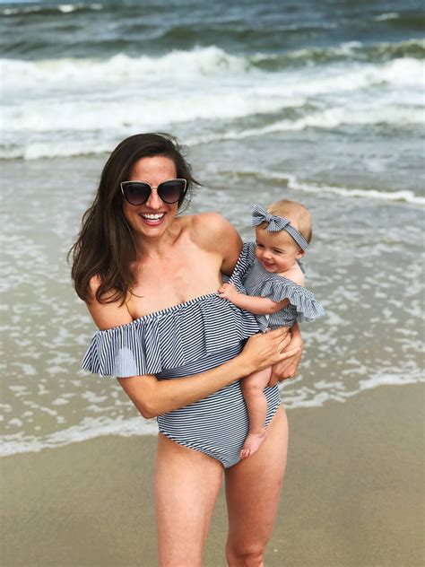 Matching Mom & Baby swimsuits at the beach! | Matching baby outfits ...