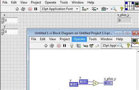 LabVIEW Tutorial Creating a Vi 的图像结果