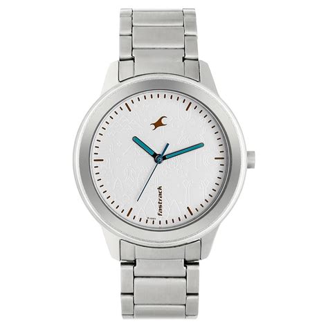Buy Online Fastrack Road Trip Quartz Analog White Dial Stainless Steel ...