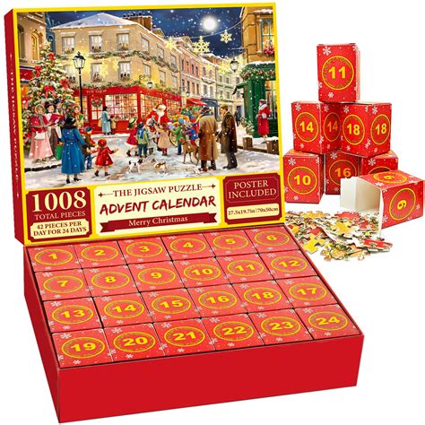 Advent calendar 2024 adults, Kids advent calendar puzzle 1000+ pieces ...
