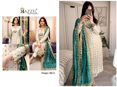 Hazzel 88 A To F Georgette Pakistani Suits Collection