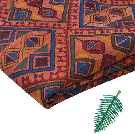 Buy Multi Color Digital Printed Spun Tissue Silk Fabric 76239-T/4 | FFAB