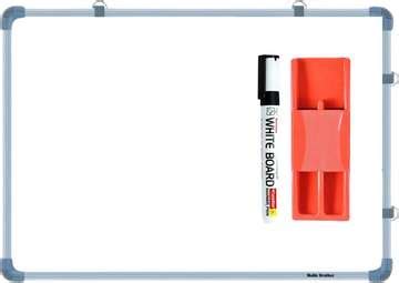 Pragati Systems Genius Magnetic Whiteboard 3x4 Feet (Pack of 1) White ...