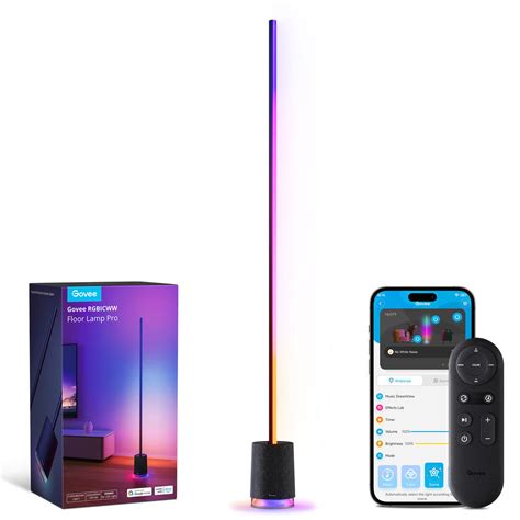 Govee Floor Lamp Pro RGBICWW Smart Floor Lamp with Speaker - 1.7m ...