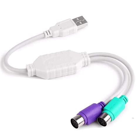 Dhruvga USB to PS2 Adapter Cable, USB Male to PS2 Female Converter ...