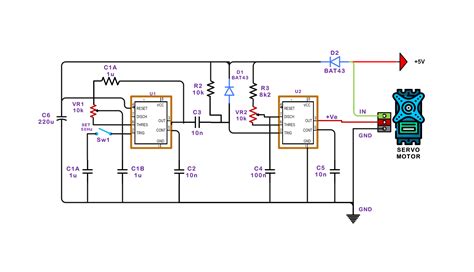 Servo Motor Circuit Diagram
