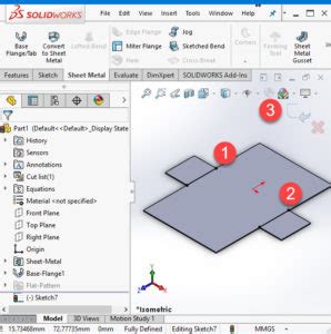 SolidWorks Sheet Metal Tutorial 的图像结果