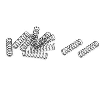 uxcell Compression Spring,304 Stainless Steel,4mm OD,0.5mm Wire Size ...