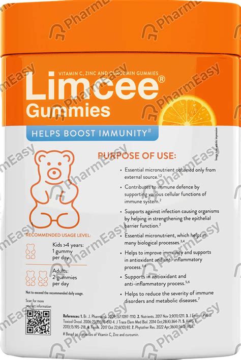 Buy Limcee Orange Flavour Bottle Of 30 Gummies Online at Flat 15% OFF ...