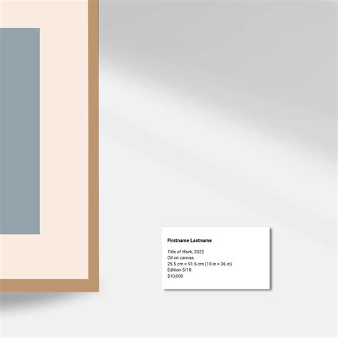 Art Label Templates | The Practical Art World - Worksheets Library