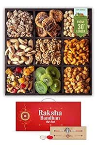 HyperFoods Rakhi for Brother Combo of 2 with Gift Rakhi Hamper for ...