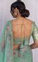 Shafaq Naaz Sage Green Floral Organza Saree