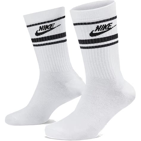 Nike Sportswear Everyday Essential Crew Socks (3 Pairs) - white/black ...