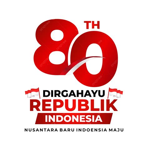 Logo Resmi Untuk Peringatan 80 Tahun 2025 Vektor, Logo Kemerdekaan 80 ...