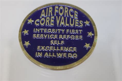 USAF Air Force Core Values Challenge Coin - Used – Military Steals and ...