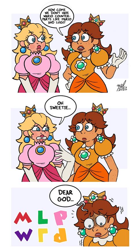 princess peach and princess daisy (mario) drawn by zal-cryptid | Danbooru