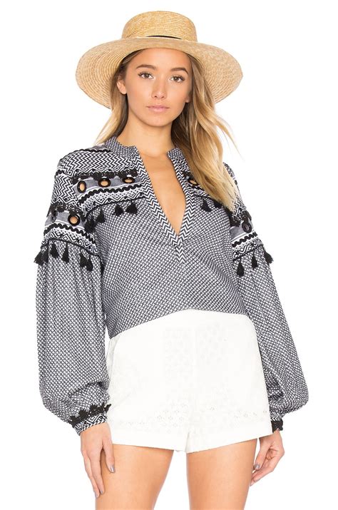 Dodo Bar Or Nathaniel Top in Black & White | REVOLVE