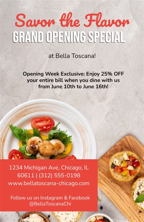 Free Restaurant Advertising Poster Template to Edit Online
