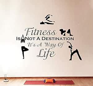 LYOMAN® Wall Decals Quotes Sport Fitness is Not Exercises Gym Bedroom ...