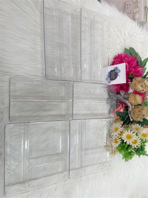 Acrylic drawer organiser set of 3 different sizes – The Aura Goddess