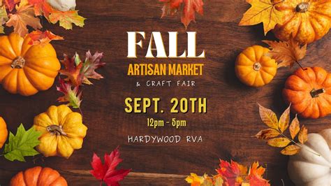 2026 Fall Artisan Market & Craft Fair at Hardywood RVA, Hardywood Park ...