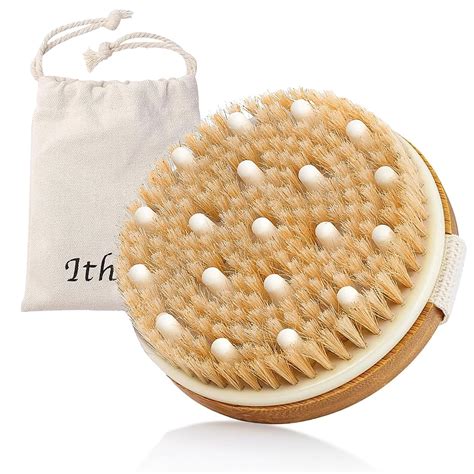Ithyes Body Brush Dry Brushing Bath Brush Gentle Skin Exfoliate ...