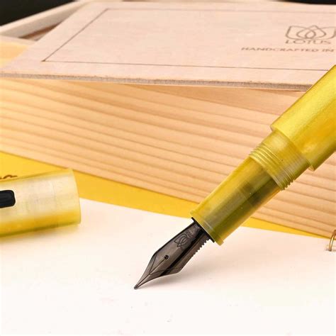 Lotus Saral Halos Special Edition Fountain Pen, Ocherous - Steel Nib ...