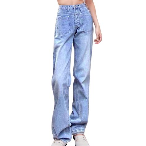 NOLDARES Baggy Jeans for Women High Rise Pants Vintage Wide Leg ...