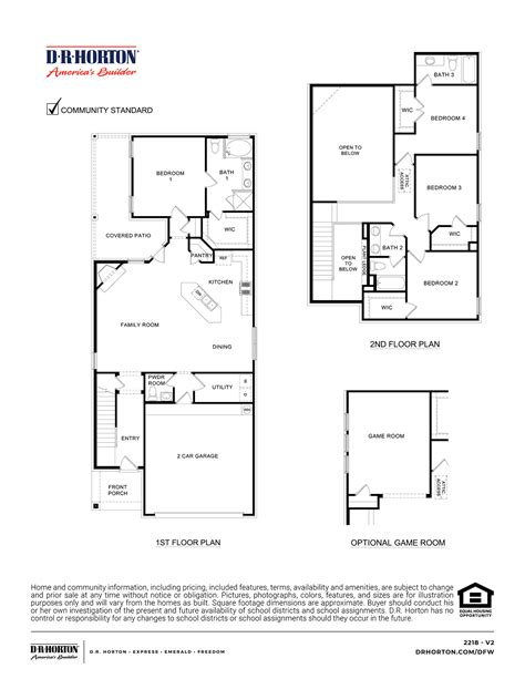 Dr Horton Floor Plans Texas | Floor Roma
