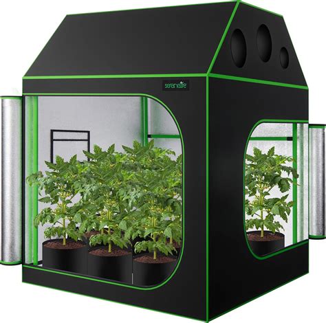 Amazon.com: SereneLife Lightweight Hydroponic Grow Tent Garden-60'' x ...