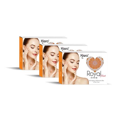 Buy Kisra Royal Heart Soap | Best Anti Aging Soap Bar for Women and Men ...