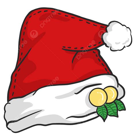 Santa Hat Red, Red Christmas Hat, Front View Of Christmas Hat ...