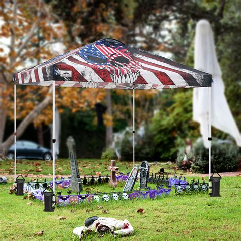 EAGLE PEAK Pop Up Canopies 10 Ft. W x 10 FT. D Metal Party Tent Canopy ...